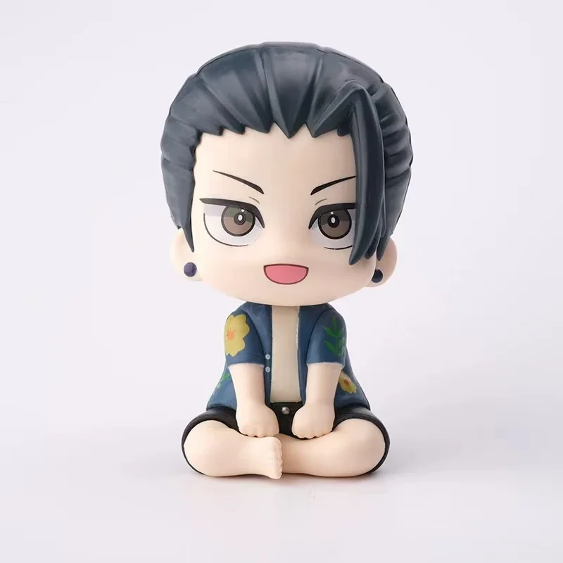Anime Kawaii Fushiguro Ryomen Shukuna Speelgoed Wederzijdse hulp Jujutsu Lijn Mini Figuren Shimo naar Karu Zittende Figuur PVC Koc C Bodemtemperatuur Poppen