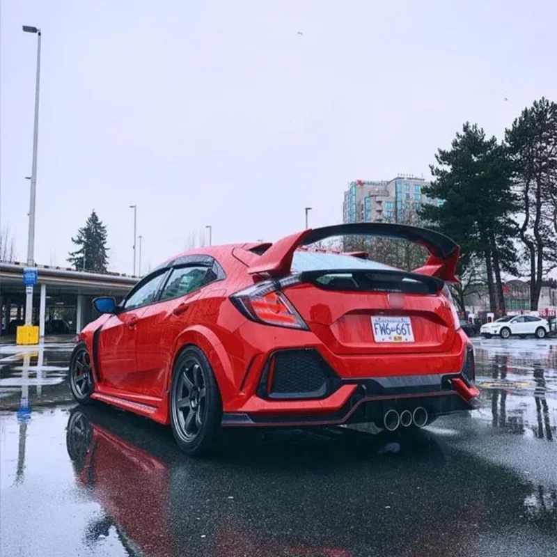 

Автомобильные светодиодные задние фонари для Honda Civic Type R 2016-2018 хэтчбек, задние ходовые огни, тормозной задний фонарь, динамический указатель поворота, автомобильный задний фонарь