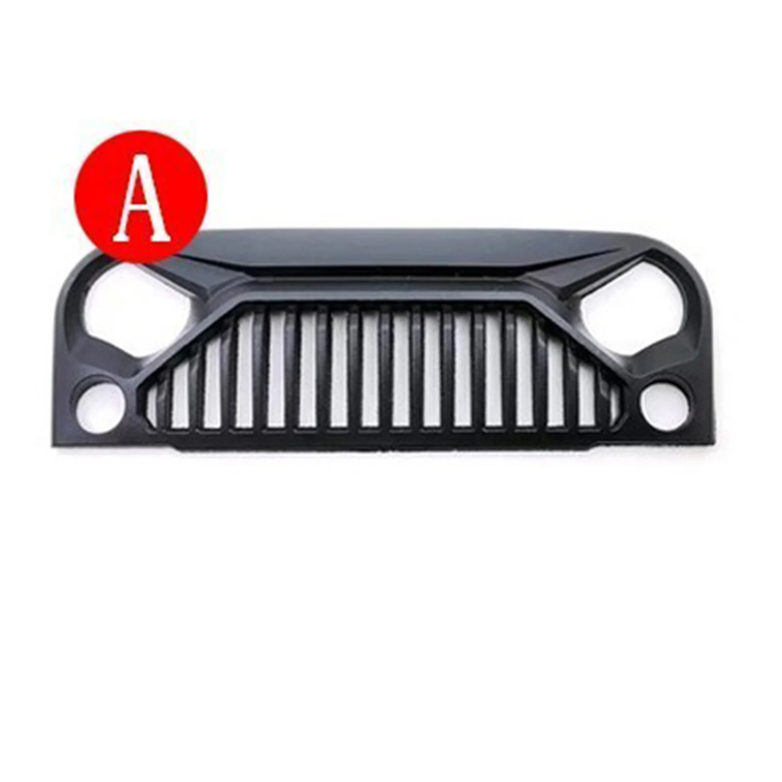 1:10 Jeep Wrangler Rubicon RC Karosserie für Axial SCX10/D90/90046/90047 – Angry Face Style, MS Hood Grille, 313 mm Radstand – Detail 6
