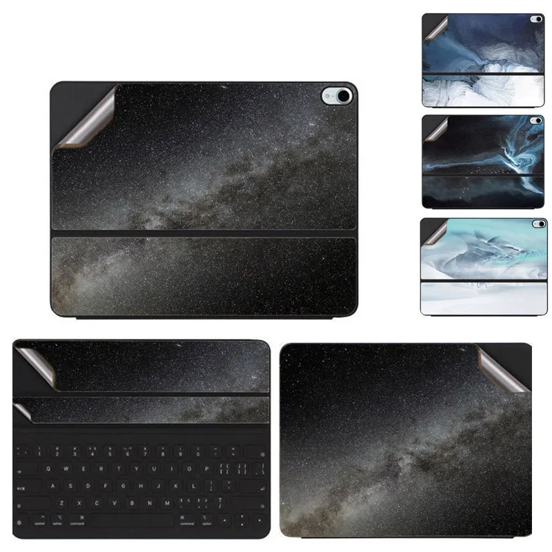 Pre-Cut Anti Scratch Waterproof Vinyl Decal Skin Cover Protector for Smart Keyboard Folio for Ipad Pro 11 12.9 inch 2018 2020