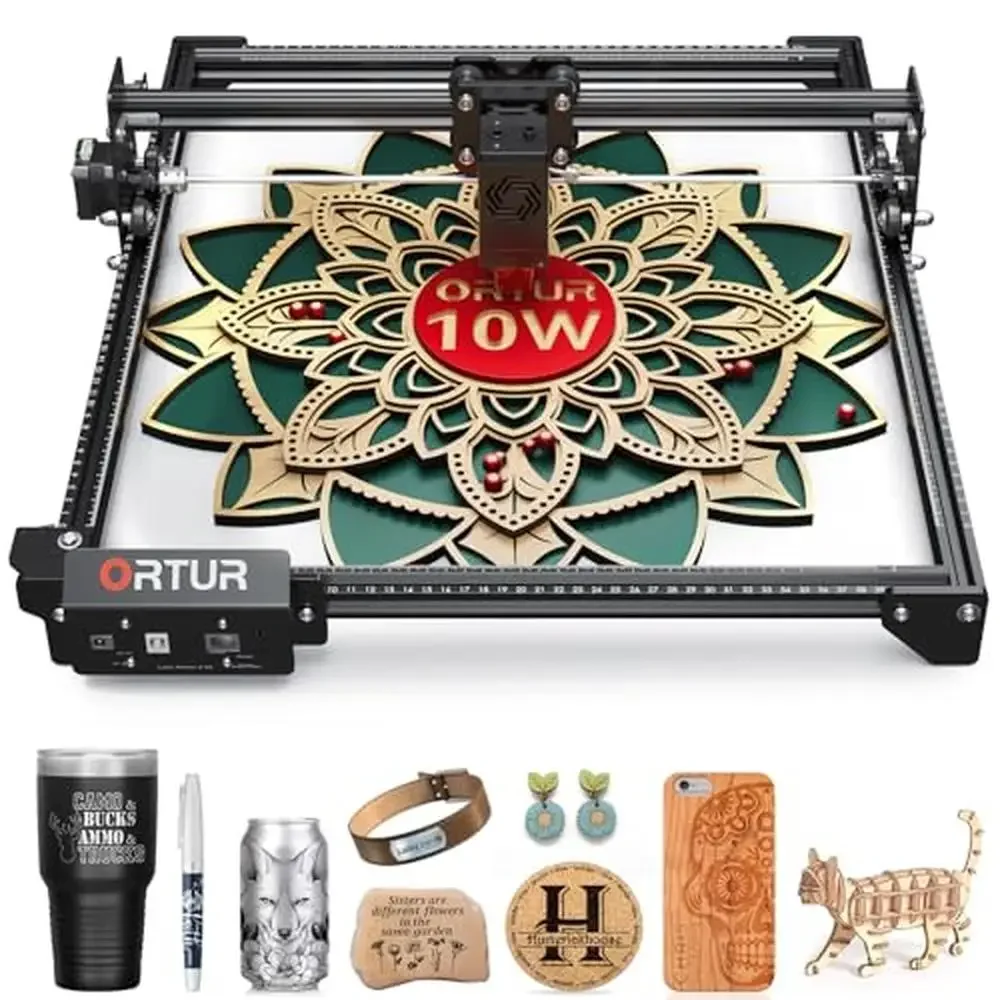 10000mW Laser Engraver ORTUR Laser Master 2 S2 LU2-10A 72W Engraving Machine High Precision Cutter 30mm Acrylic 20mm Wood Wide