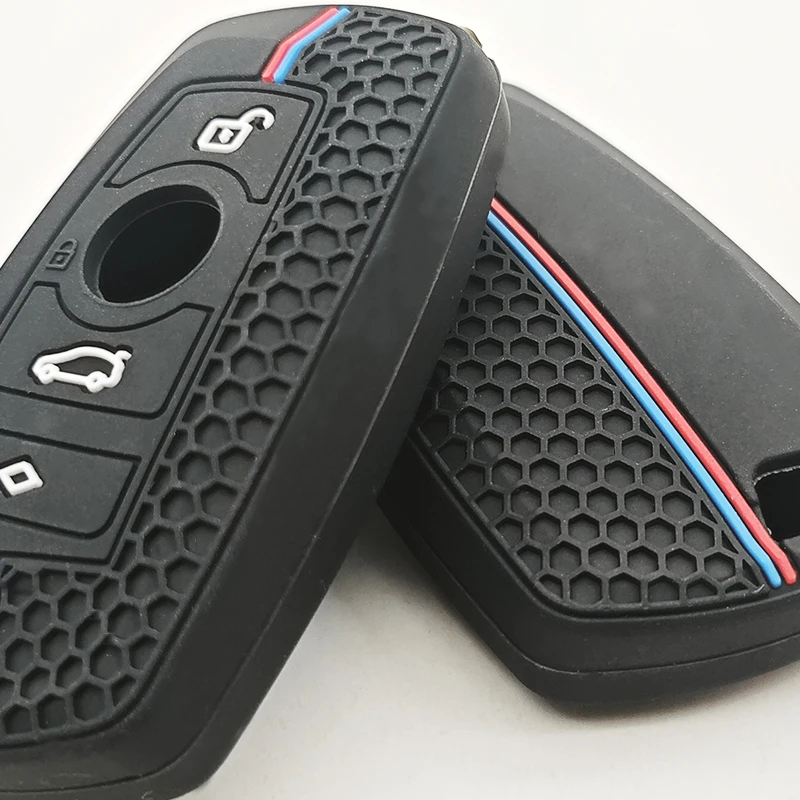 1pc Silicone Car Remote Key Case Cover For BMW 1 2 3 4 5 6 7 Series X1 X3 X4 X5 X6 F36 F25 F26 F30 F34 F10 F20 Z10 G30 F15 F16 view 3