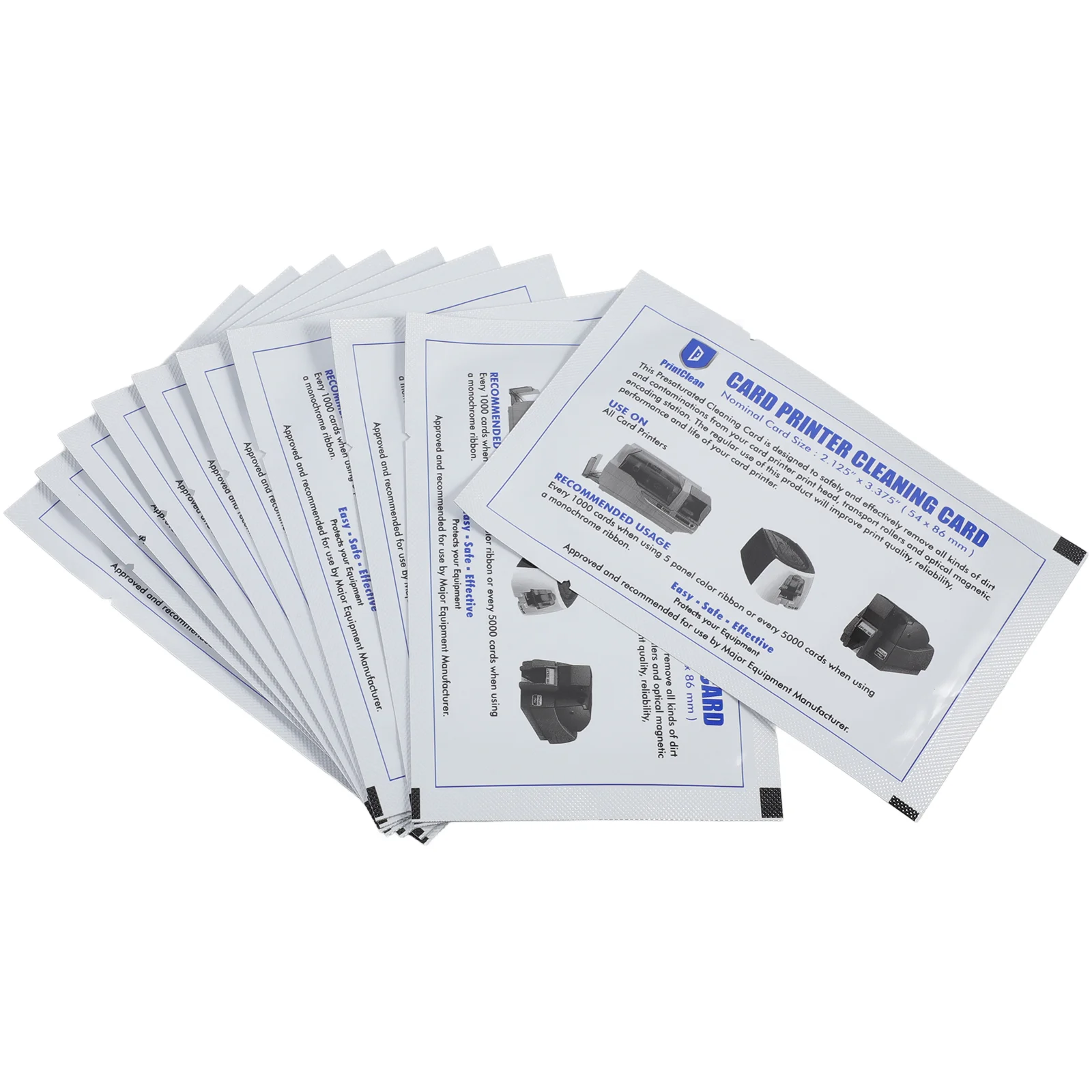 

10 Pcs Cleaning Card Terminals Credit Machine Electronic Reusable Cards Magnetic Head Pvc