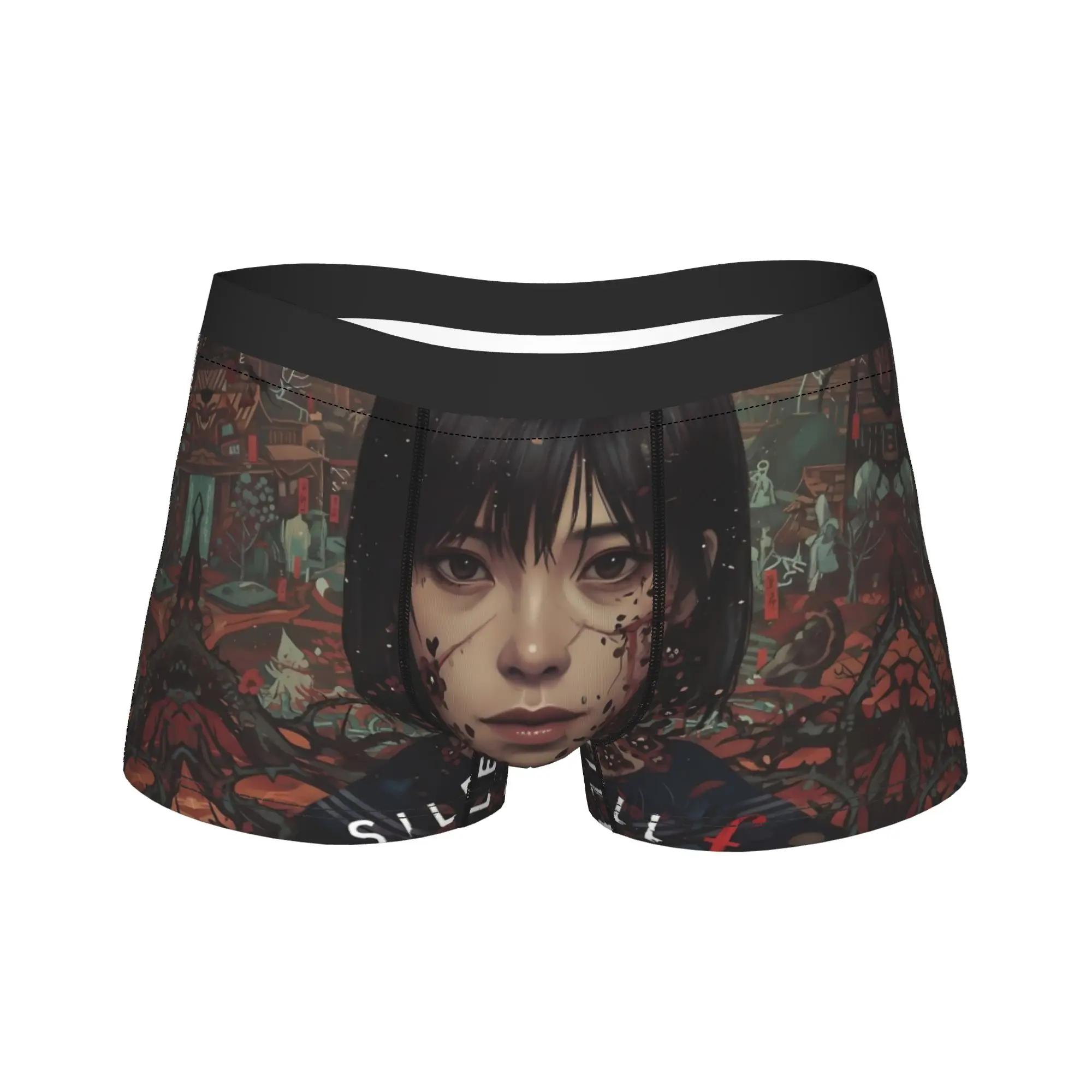 

Silent Hill f Shimizu Hinako Trunk Pouch Нижнее белье Качественный принт Трусы-боксеры Сексуальные мягкие мужские трусы размера плюс
