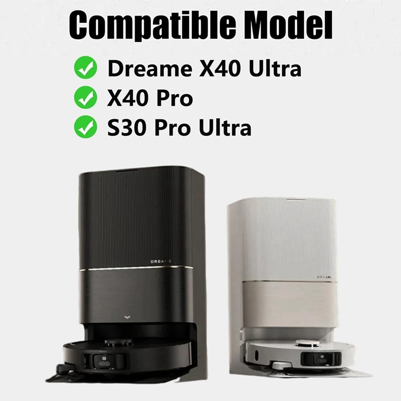 مجموعة ملحقات ABUD لـ Dreame X40 Ultra، X40 Pro، S30 Pro Ultra Robot Vacuum Replacement Parts فرشاة جانبية رئيسية فلتر Hepa