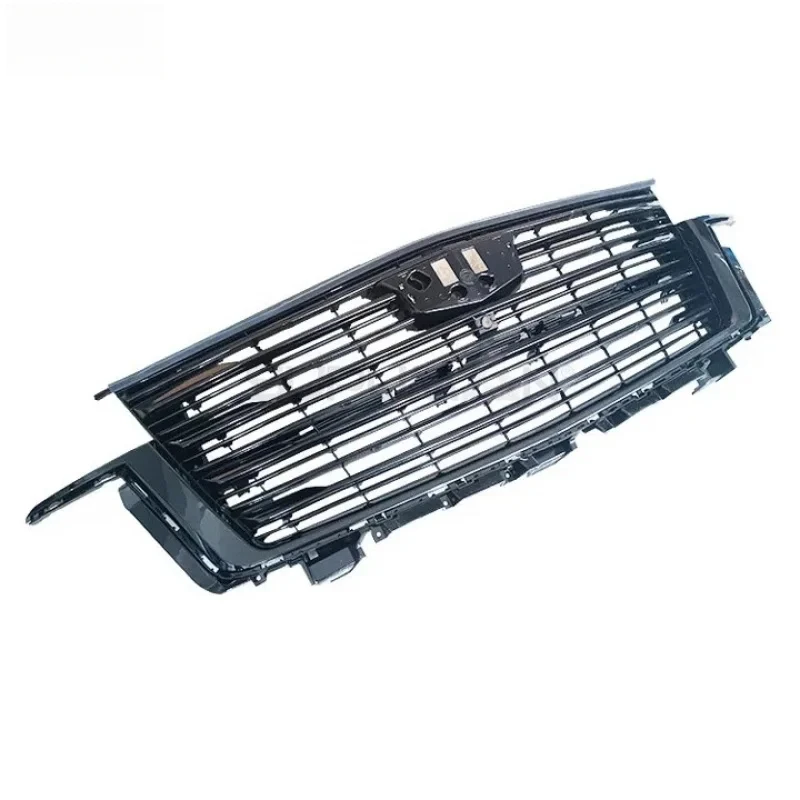 

Advanced custom-designed impact-resistant mesh grille; new type of plastic luxury.