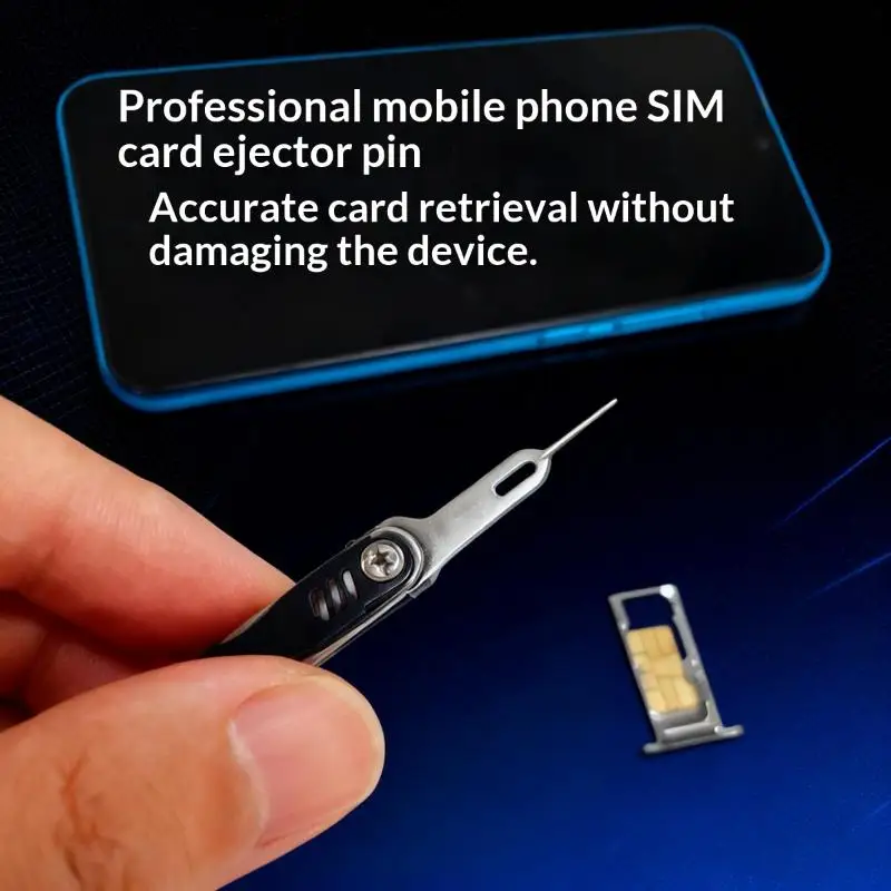 New Portable 5 In 1 Mobile Phone SIM Card Ejector Tool High-end Phone Card Ejector Multi-functional Mobile Mini Tool