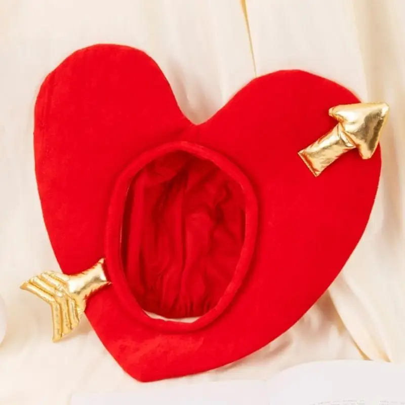 

39BB Nonwoven Cupids Hat for Women Men Unisex Valentine Party Role Play Costume Hat Party Gathering Cosplay Headgear