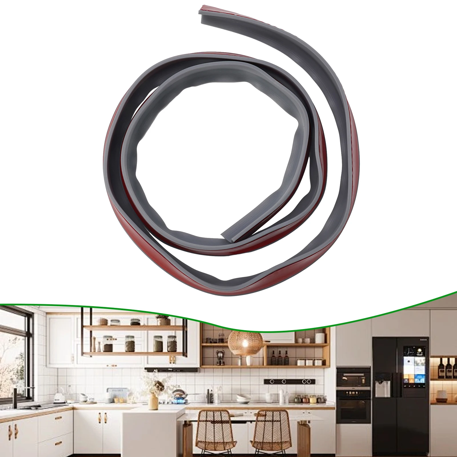 Badkamer Retentie Water Barrière Strip Droge Natte Scheiding Siliconen Afdichting Strip Keuken Gadget Sets Transparant Grijs Zwart Wit