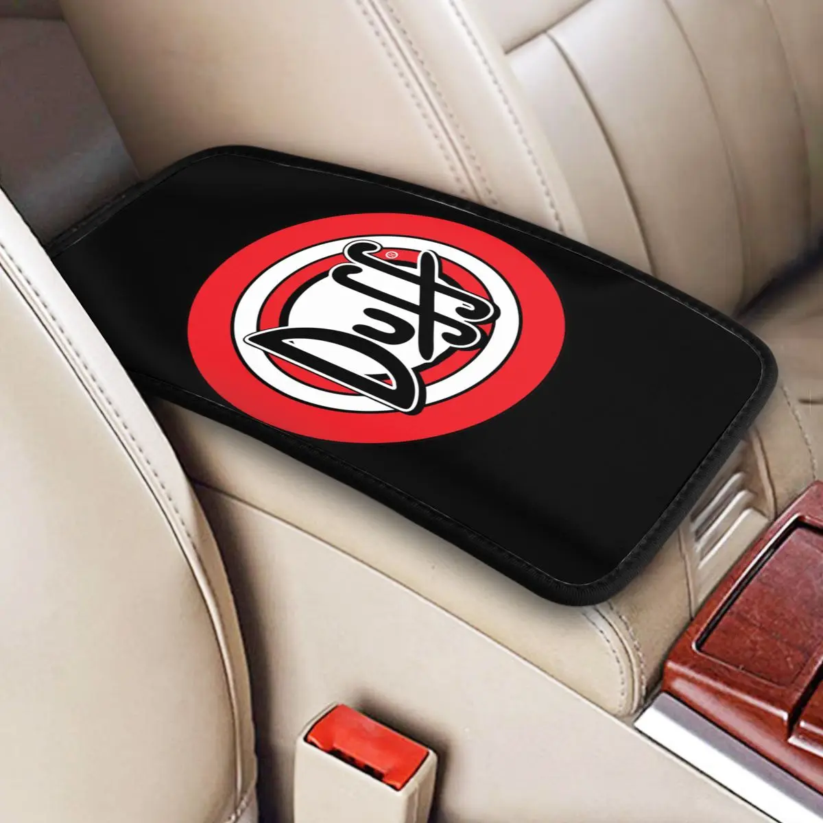 Customized Duff Beer Center Console Box Pad Car Armrest Cover Mat Universal Breathable Interior Cushion Storage Box