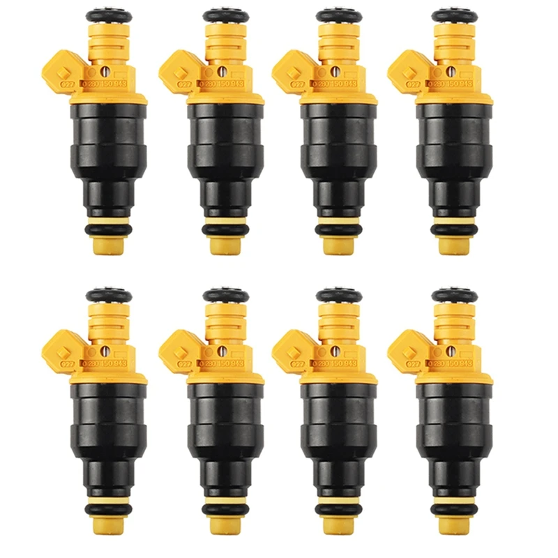 8X Flow Matched 0280150943 Fuel Injectors For Ford 4.6 5.0 5.4 5.8 Mustang F-150 F-250 F-350 E-150 E-250