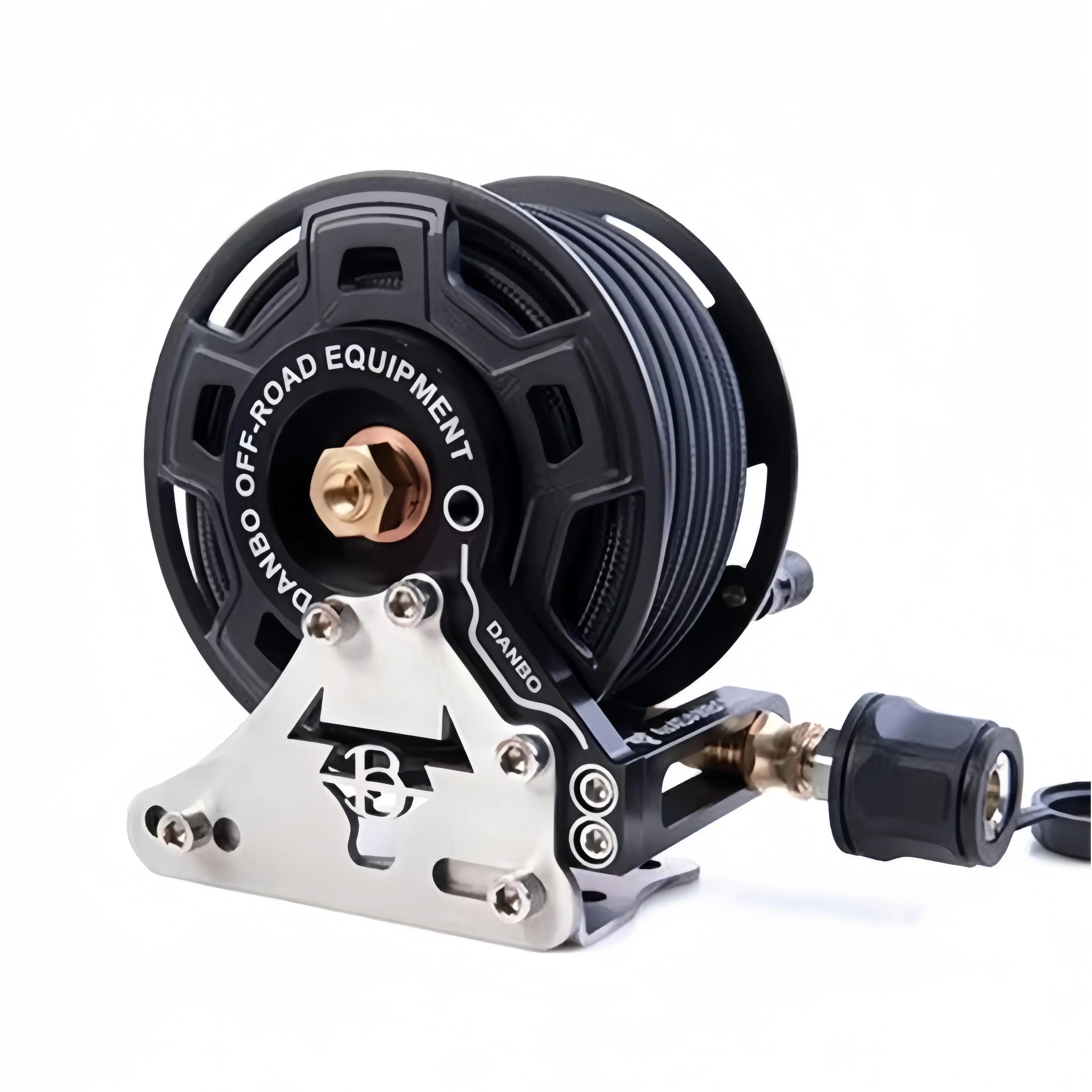 Wall Mounted Retractable air Pump Hose Reel with Hanging Bracket for off Road Vehicles Durable All Terrain Use