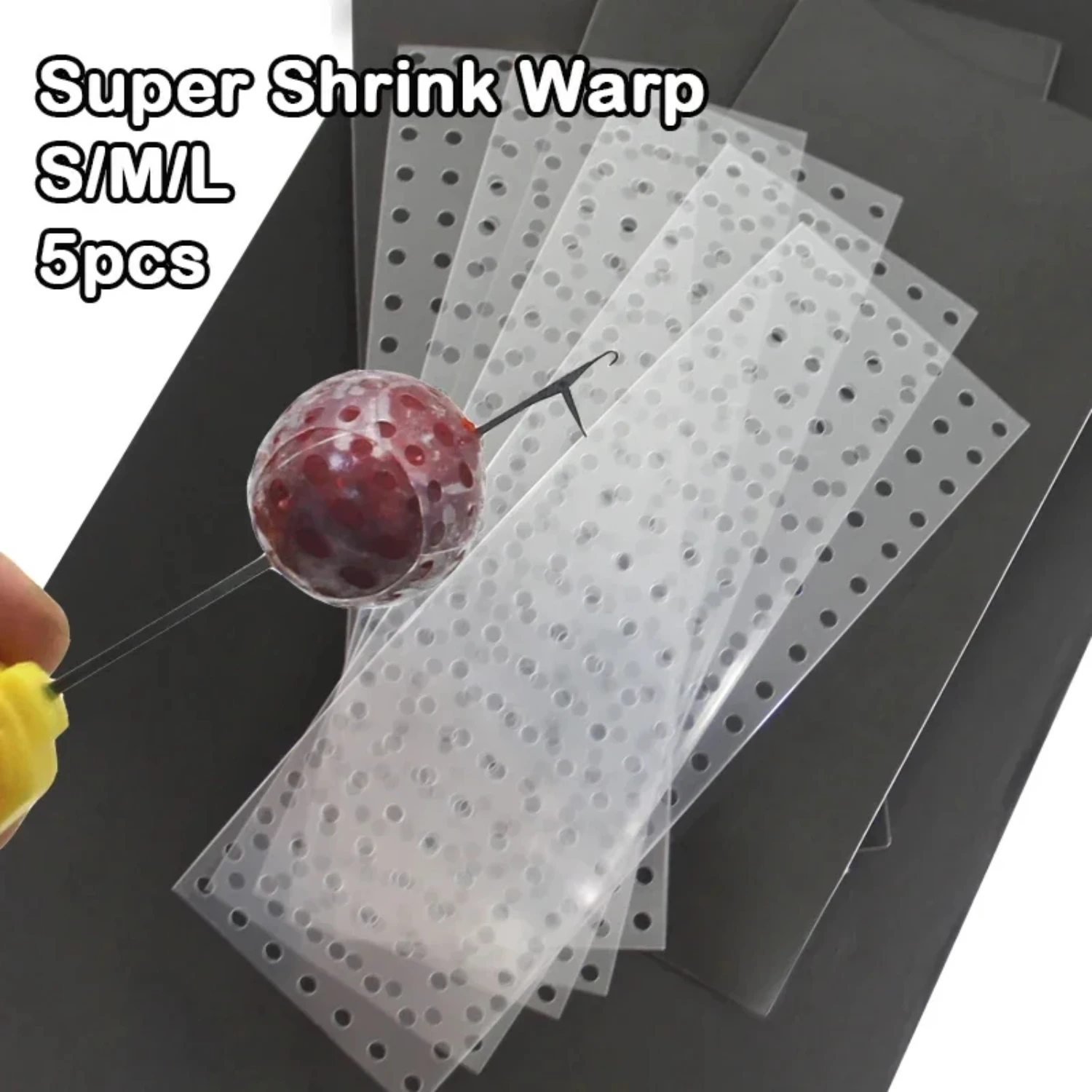 

5x Carp Fishing Accessories Super Wrap Bait Protector Size S M L Carp Bait Boilies Carp Fishing Terminal Tackle