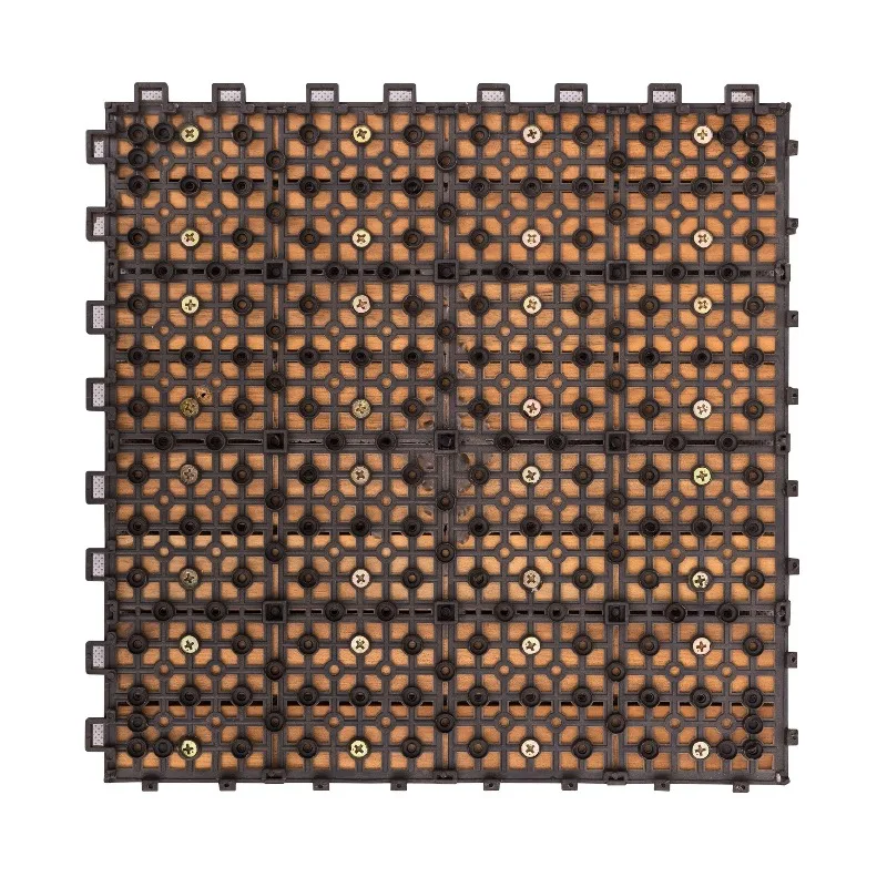 داميان 8-Slat أكاسيا المتشابكة بلاط سطح السفينة مقاومة للطقس الأرضيات الصلبة للداخلية في الهواء الطلق فناء شرفة بجانب حمام السباحة