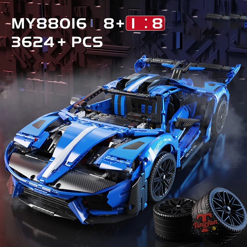 

Technical Ideas Famous Racing Car Assembly Building Blocks Expert Speed Vehicle Model Bricks Moc Toys for Boys Kid Holiday Gifts