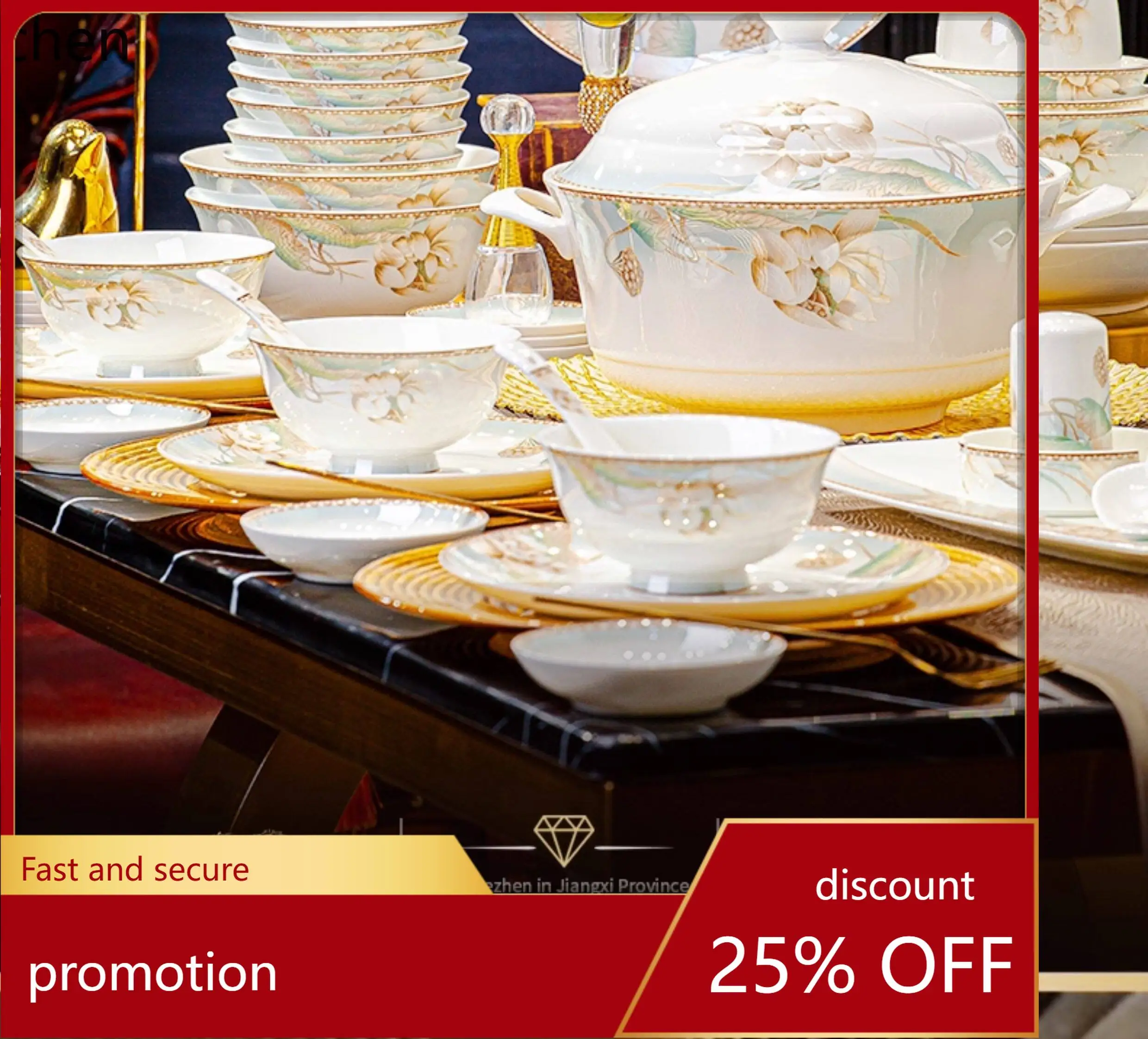 Zml new premium ceramic dinnerware set - perfect for home and celebrations