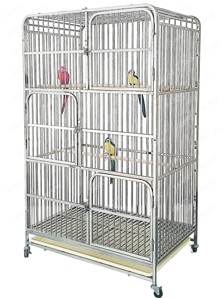 

Stainless Steel Golden Steel Parrot Bird Medium Thrush Brother Pet Cage Metal Large Cage Large Parrot Cage