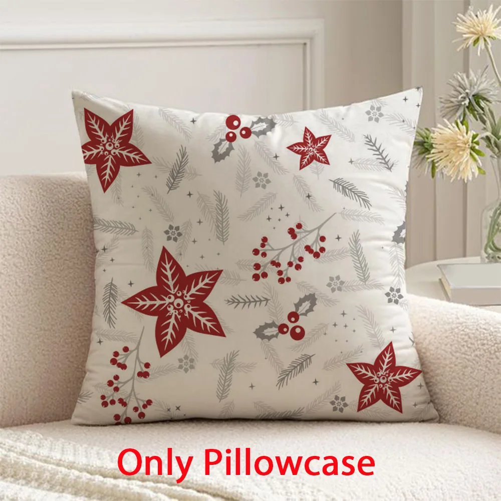 

Christmas Pillow cover winter Merry Christmas decorative 45x45 cushions cover for New Year home decor pillow case