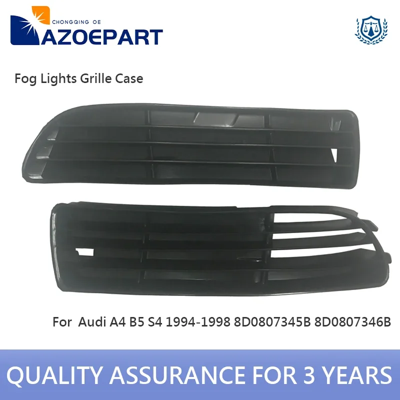 Fog Light Bumper Lower Grille for Audi A4 B5 S4 1994 1995 1996 1997 1998