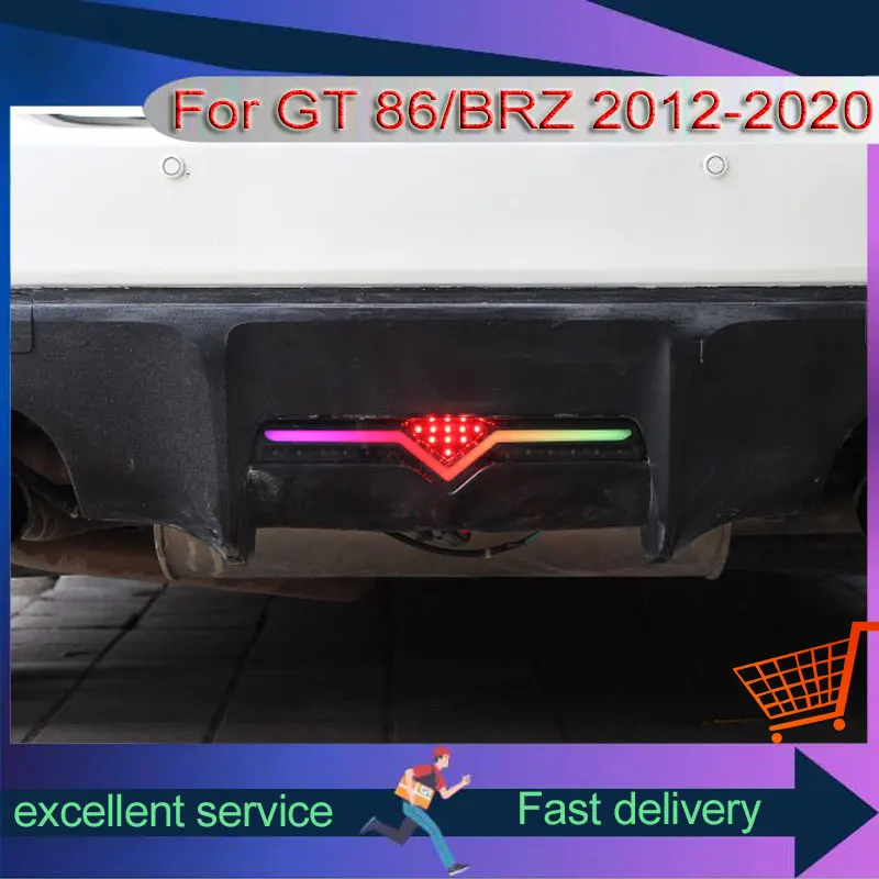 LED Rear Bumper Lamps For Toyota GT 86 BRZ 2012-2020 Car Modification Taillights With Driving Brake Lights Automobile Assembly