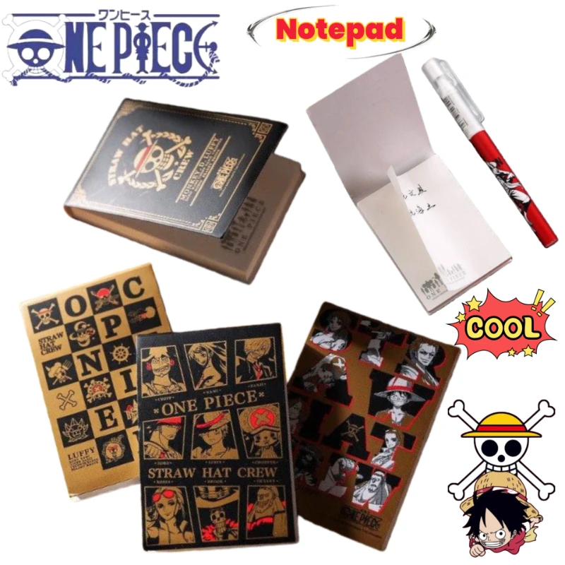 One Piece Roronoa Zoro Sanji Monkey·D·Luffy Animation-Zubehör, zweidimensionaler Notizblock, praktischer tragbarer Notizblock für Studenten – Detail 1