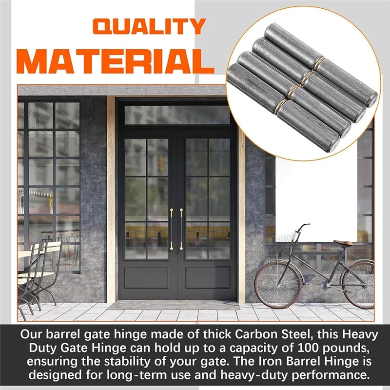 ABNO-المفصلي الملحوم المفصلي الثقيلة الكربون الصلب القابلة للإزالة ملحقات الباب لمقطورة الباب المتأرجح