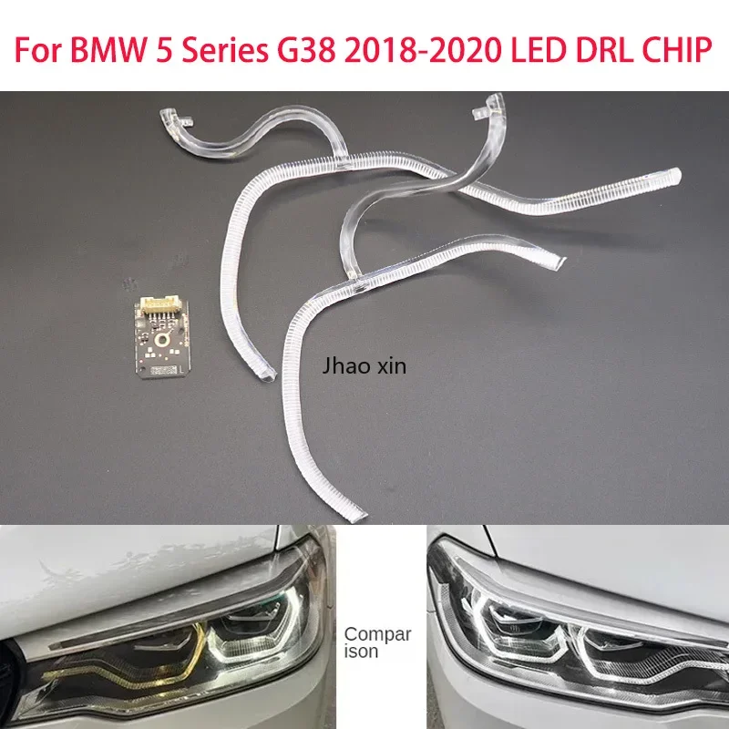 For BMW 5 Series G30 2018-2020 LED Car Headlights DRL Light Strips Angel Eyes Chip Ballast Module Illumination Maintenance Parts