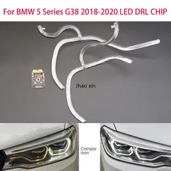 For BMW 5 Series G30 2018-2020 LED Car Headlights DRL Light Strips Angel Eyes Chip Ballast Module Illumination Maintenance Parts