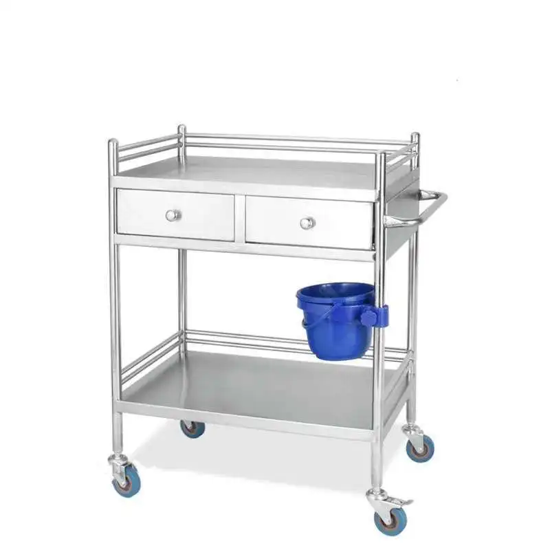 

Тележка для салона из нержавеющей стали, больничная тележка, стойка для салона красоты, операционная, медицинское оборудование, передвижная тележка для инструментов Z