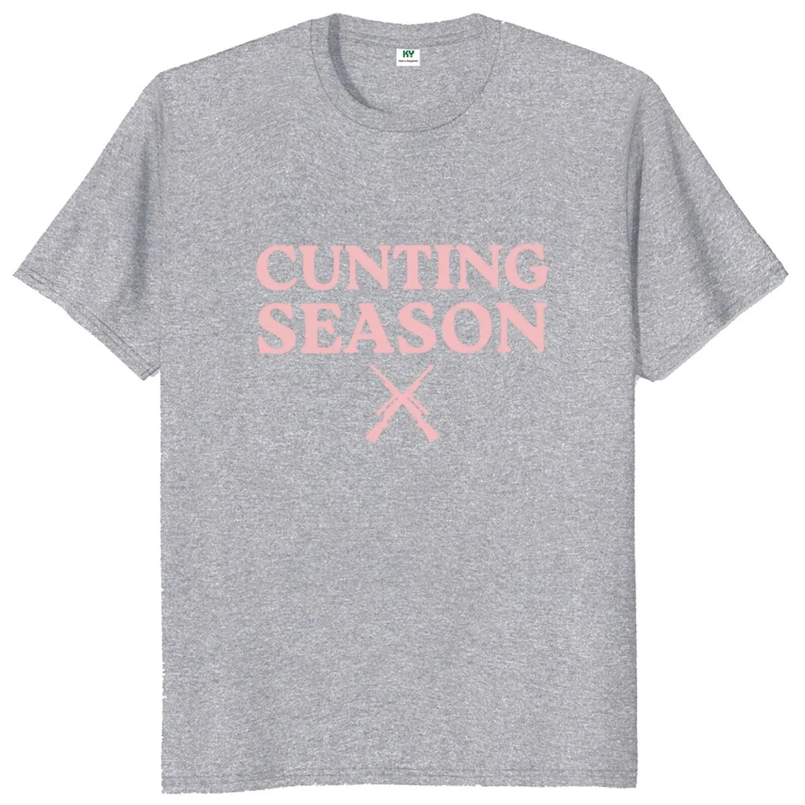 Cunting Season T Shirt Funny Adult Humor Slang Hunt Lovers Tops Summer Harajuku 100% Cotton Unisex T-shirts EU Size