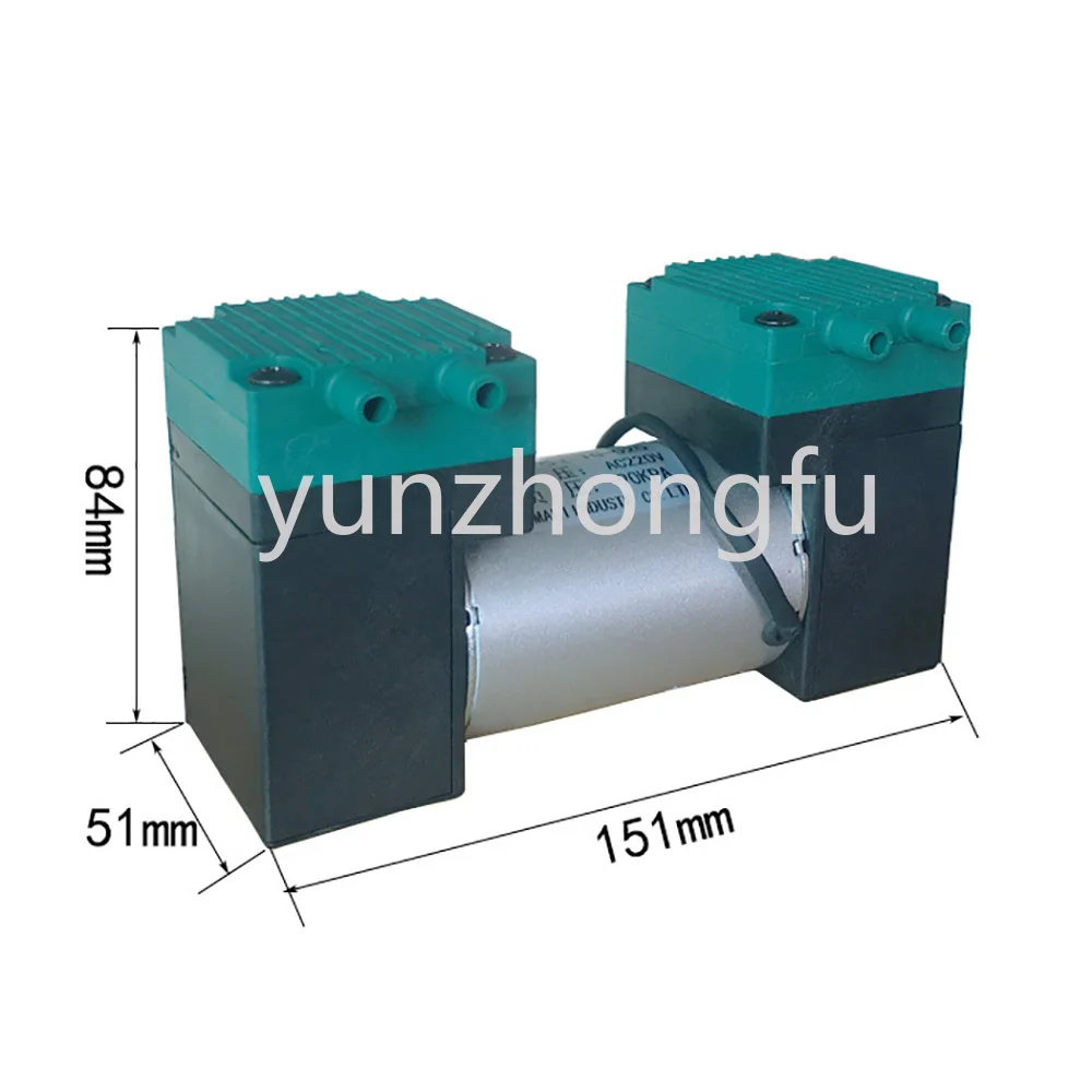 

Микро-вакуумный насос, электрический насос, бесшумный маленький медицинский воздушный насос с двойной головкой, диафрагменный насос 20 л/мин, быстрая работа, 12 В, 24 В, 220 В