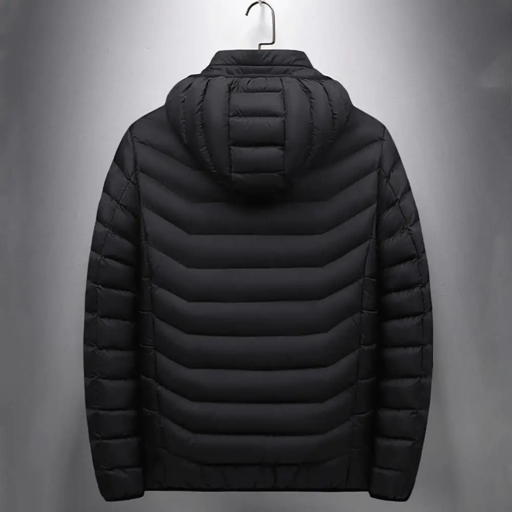 Men Heated Jacket USB Winter Outdoor Electric Heating Jackets Warm Thermal Coat Cotton Jacket Washable Men Heating Cotton Coat