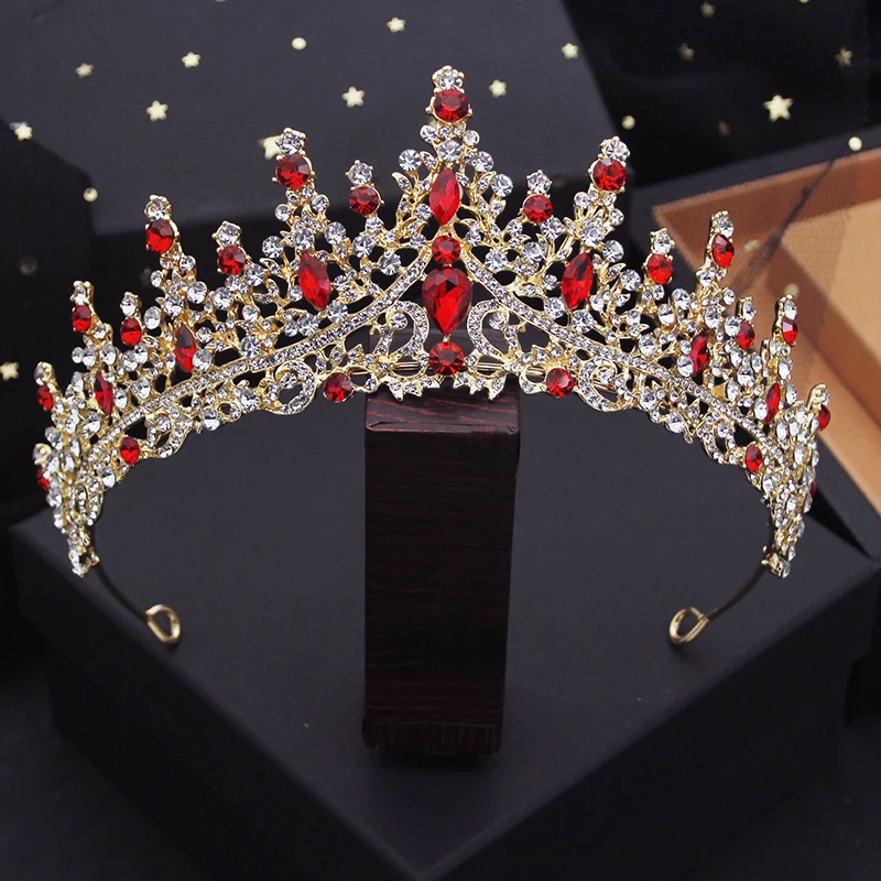 

Luxury Headdress Wedding Crown Bride Tiaras and Crowns for Queen Diadem Pageant Crown Bridal Hair Jewelry Accessories