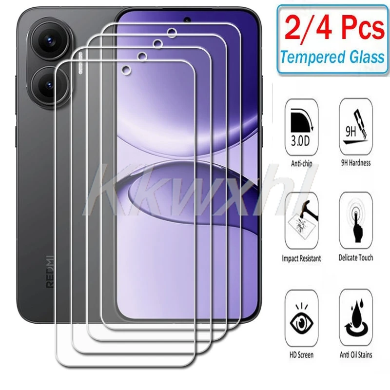 2-4PCS 9H HD กระจกนิรภัยสําหรับ Xiaomi Poco F7 XiaomiPocoF7 PocoF7Pro F7Pro PocoF7 Ultra PocoF7Ultra ป้องกันหน้าจอฟิล์ม