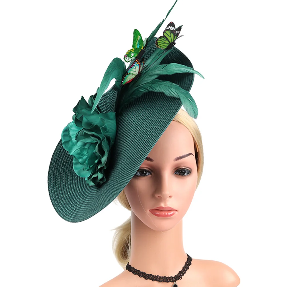 الفاسناتور عقال النساء قبعة الزفاف للعروس مأدبة الشاي حفلة خوذة الشاي حفلة تأثيري إكسسوارات الشعر