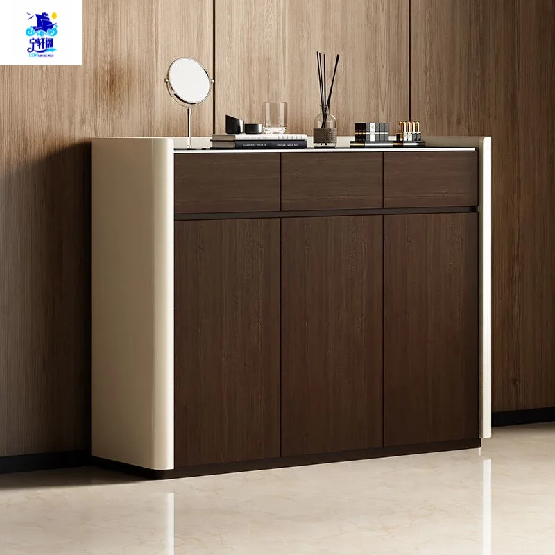 Italian Light Luxury Shoe Cabinet Household Door Against The Wall Secret 2026 New Popular Locker Home Partition Cabinet