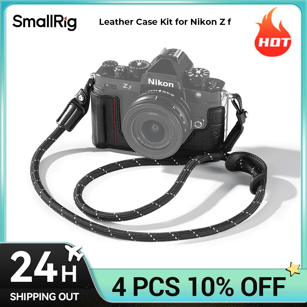 مجموعة حافظة SmallRig Z f، مجموعة حافظة جلدية لهاتف Nikon Z f أسود/بني مع حزام كتف، 1/4 بوصة - 20 فتحة على الزر 5095 #1
