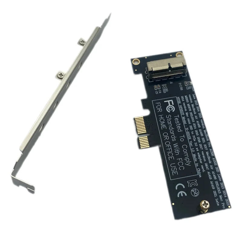 PCIe x1 Convert Card Riser Adapter for 2013 2014 2015 2017 MACBOOK AIR A1466 A1465 ME864 ME865 ME866 MD711 MD712 MD760 MD761 SSD
