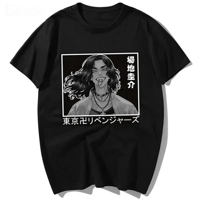 Men's Hip Hop Streetwear Casual Summer Top Tees Anime Baji Keisuke Graphic T Shirts Cool Tokyo Revengers Anime T-shirts