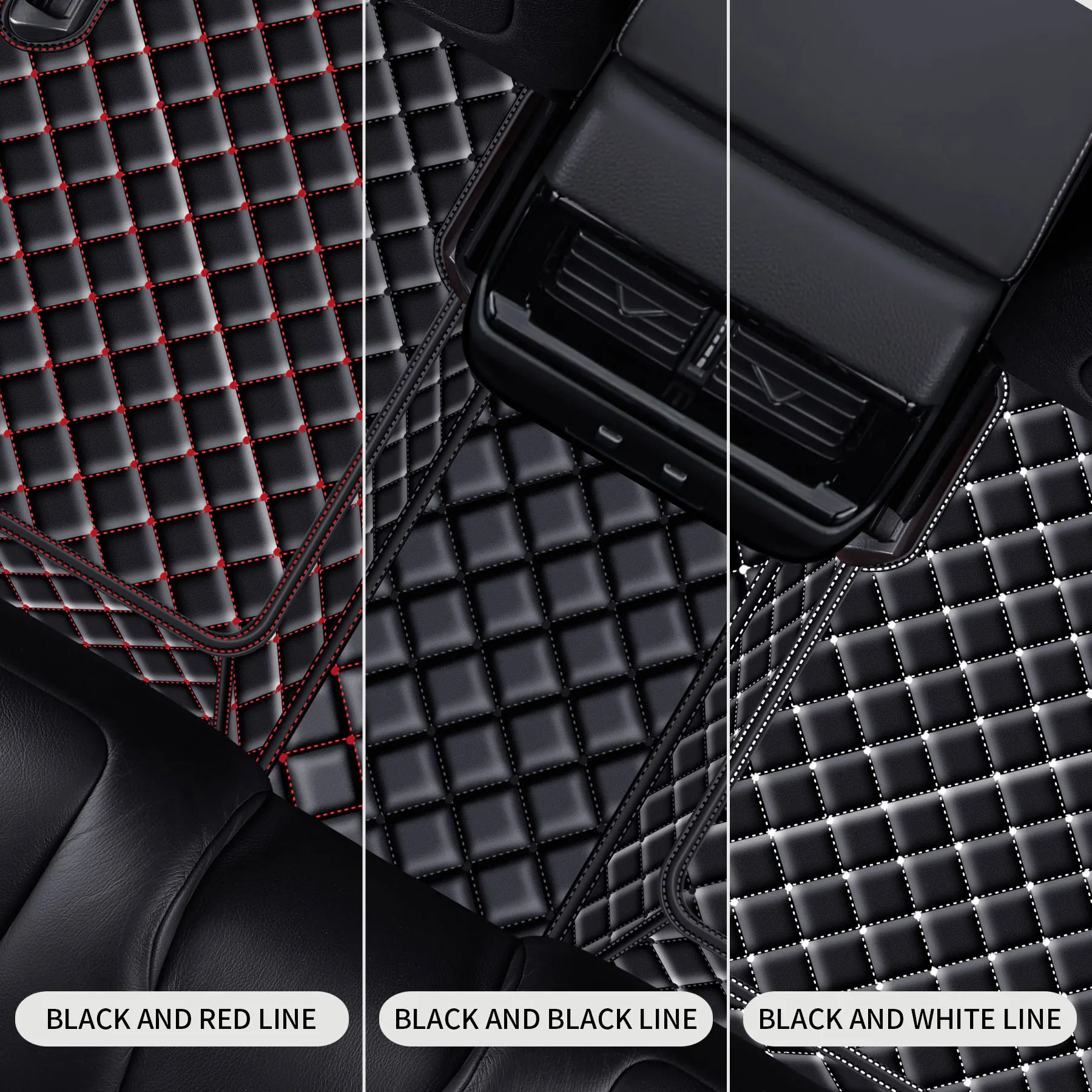 Impermeável Durável 3D PU Leather Car Foot Mat, Fit para VW Tiguan, Esquerda posição de condução, Drive, Acessórios Interior do carro