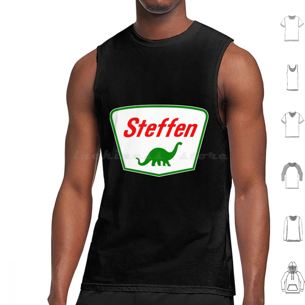 Steffen The Dinosaur Tank Tops Estampado Algodón Steffen El Dinosaurio