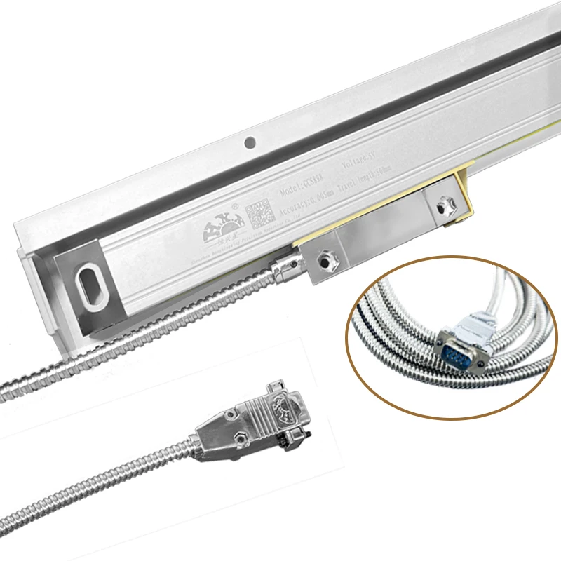 High Precision 0.005mm Slim Linear Scale TTL 50 100 150 200 250 300 350 400mm 21*33mm Small Linear Encoder Grating Ruler Sensor