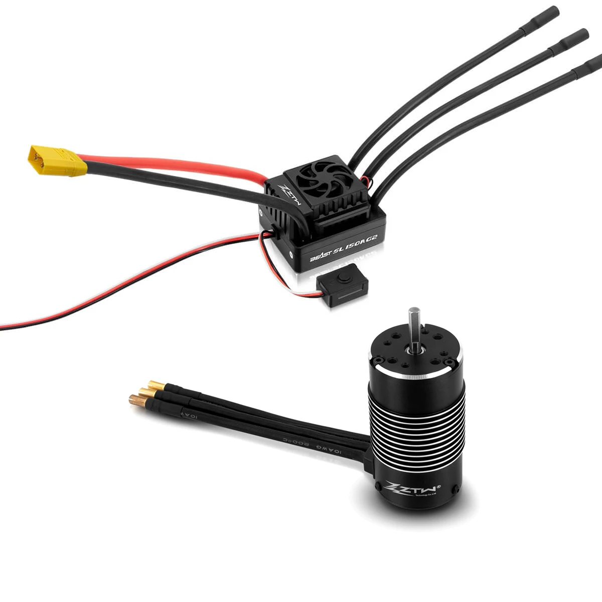 ZTW Beast SL G2 150A 32-Bit Waterproof ESC 4074 Motor Combo for 1/8 RTR RC Car Truck