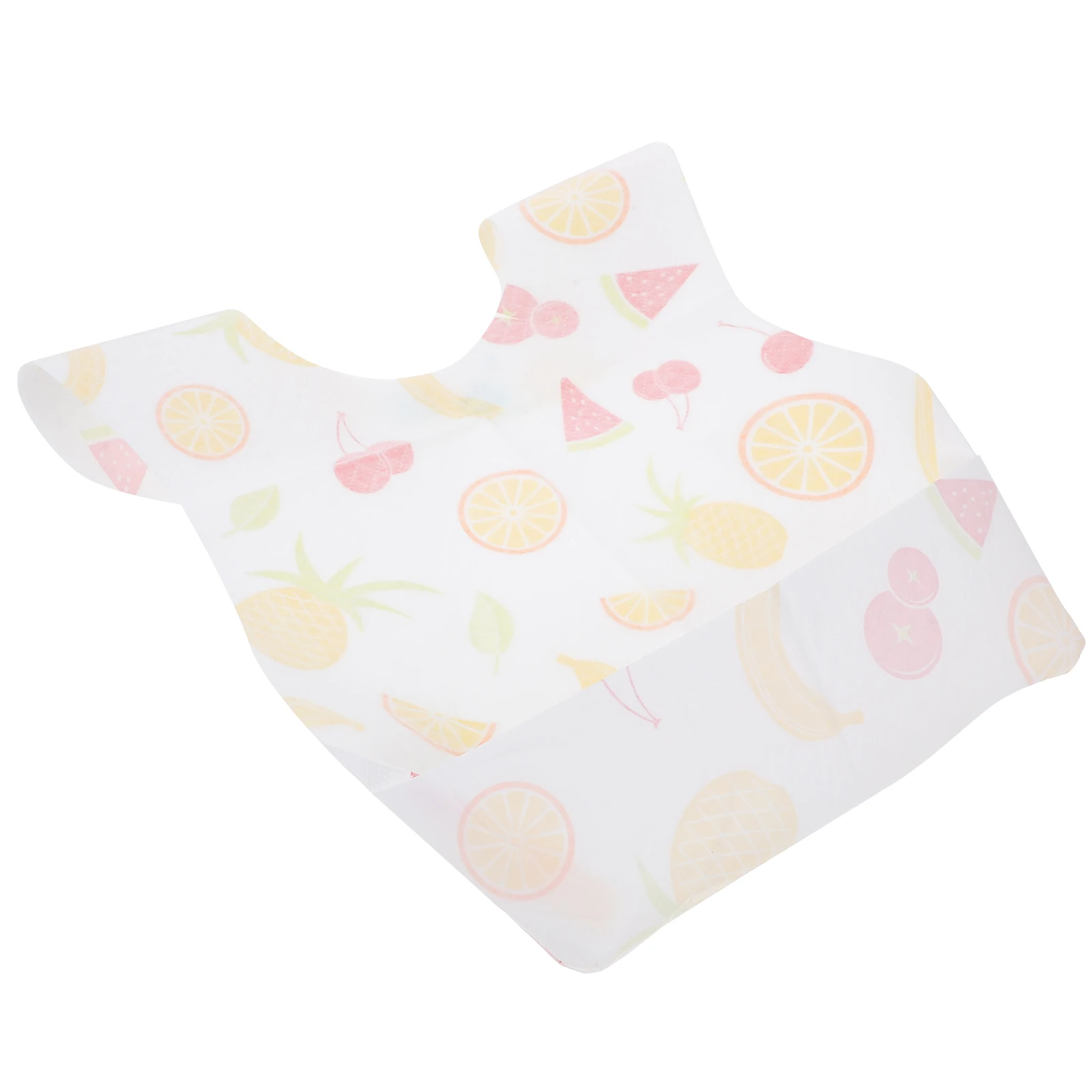 

20 pcs For Feeding Drooling Toddler Disposable Infant Lightweight Drool Bibs For Girl Easy Carry Fruit Pattern
