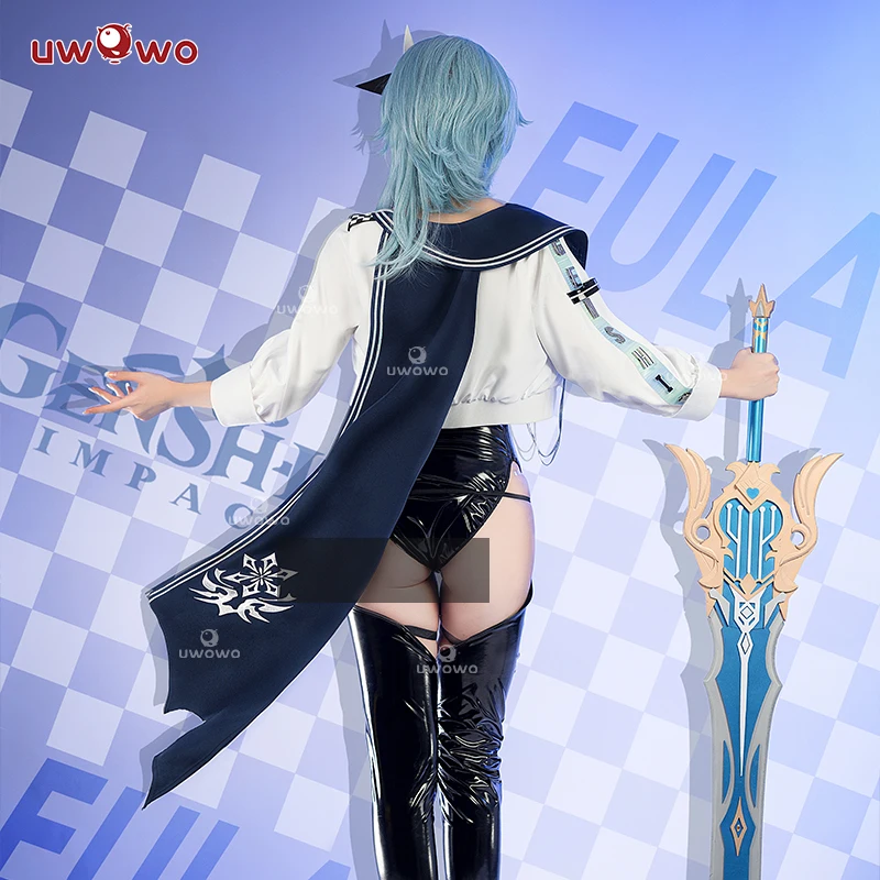 IN STOCK UWOWO Genshin Impact Fanart Racing Eula Cosplay Costume Bodysuit