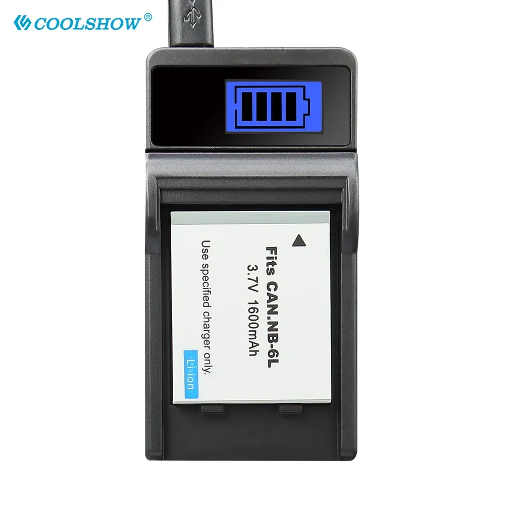 1600mAh バッテリー NB 6L NB-6L キヤノンパワーショット SX520 HS SX530 SX600 SX610 SX700 SX710 IXUS 85 95 200 210 105 バッテリー充電器