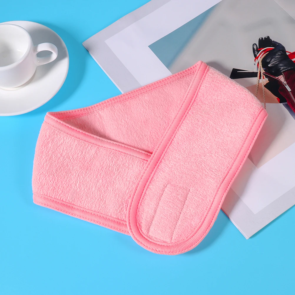 

3Pcs Spa Headband Facial Towel Cloth Adjustable Strong Tape Makeup Wrap for Women Spa Use Facial Headband