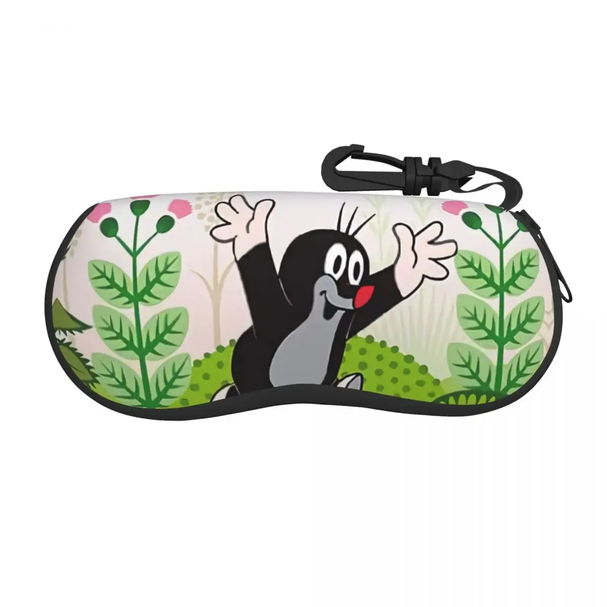 Mole Cartoon Shell Glasses Case Unisex Cool Little Soft Eyeglasses Case Sunglasses Protector Box One Size