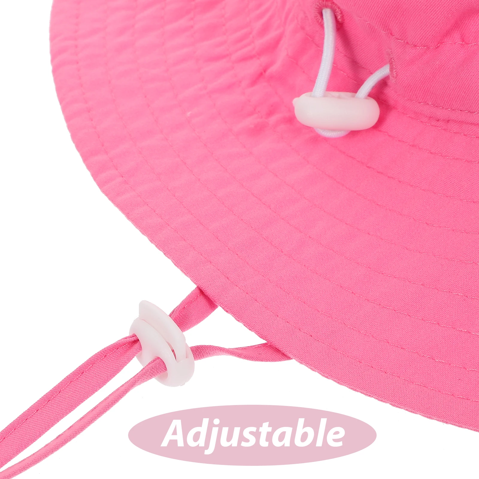

2 Pcs Bucket Hat Wide Brim Sun-Shading Mesh Breathable Children Summer Beach Hats Toddler Pink Breathable Bucket Hat White
