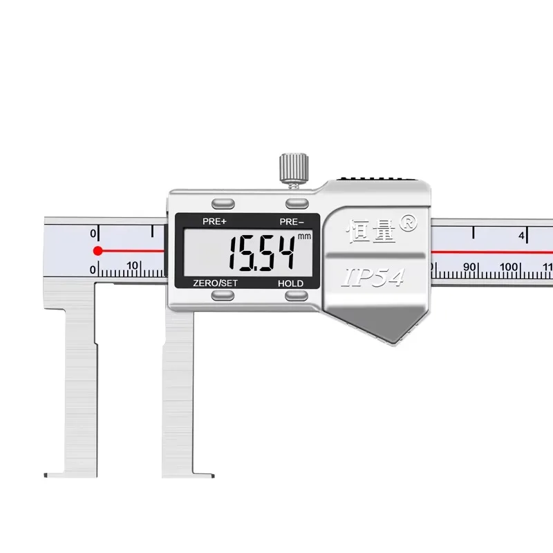 IP54 Flat Stainless Steel Digital Caliper High Precision for Inner Outer Diameter and Inner Groove Measurement